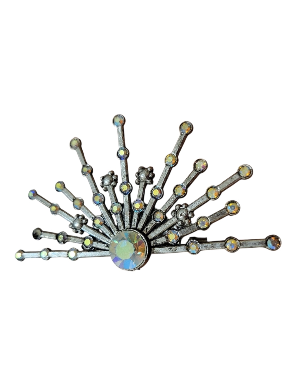 Vintage Art Deco Sunburst Brooch